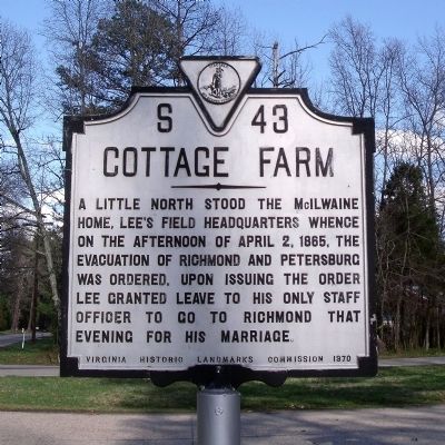Cottage Farm Marker image. Click for full size.