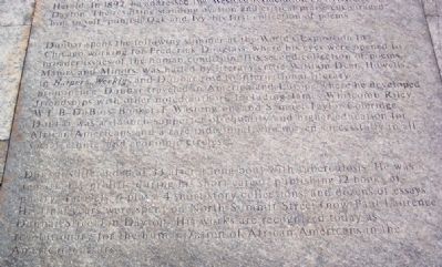 Paul Laurence Dunbar Marker (bottom). Click for full size. Paul Laurence Dunbar Marker (bottom) image. Click for full size.