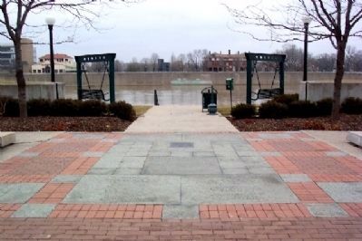 Paul Laurence Dunbar Marker at Start of the Dunbar Walk. Click for full size. Paul Laurence Dunbar Marker at Start of the Dunbar Walk image. Click for full size.