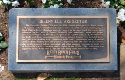 Greenville Arboretum Marker image. Click for full size.