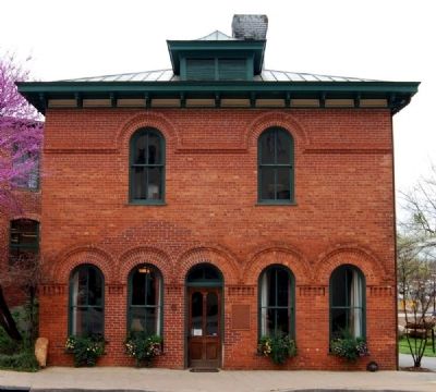 Huguenot Mill Office and Marker (Left of Front Entrance). Click for full size. Huguenot Mill Office and Marker (Left of Front Entrance) image. Click for full size.