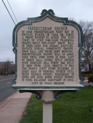 Presbyterian Church Marker. Click for full size. Presbyterian Church Marker image. Click for full size.