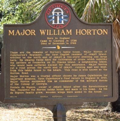 Major William Horton Marker image. Click for full size.