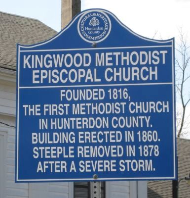 Kingwood Methodist Episcopal Church Marker image. Click for full size.