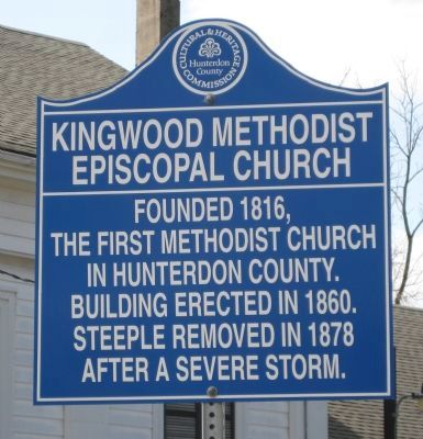 Kingwood Methodist Episcopal Church Marker. Click for full size. Kingwood Methodist Episcopal Church Marker image. Click for full size.