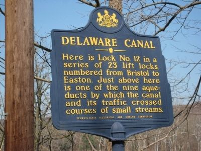 Delaware Canal Marker image. Click for full size.