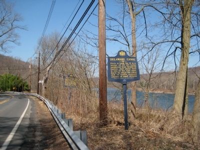 Delaware Canal & Pennsylvania Canal Marker image. Click for full size.