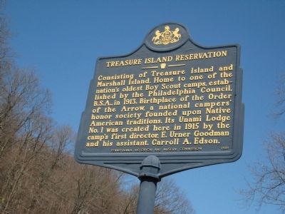 Treasure Island Reservation Marker. Click for full size. Treasure Island Reservation Marker image. Click for full size.