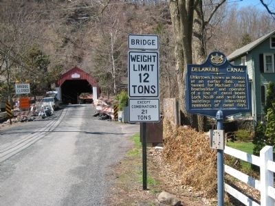 Delaware Canal Marker. Click for full size. Delaware Canal Marker image. Click for full size.