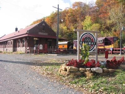 Osceola "Soo" Depot and Marker. Click for full size. Osceola "Soo" Depot and Marker image. Click for full size.
