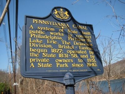 Pennsylvania Canal Marker. Click for full size. Pennsylvania Canal Marker image. Click for full size.