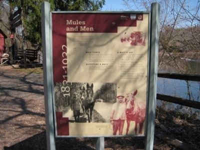 Mules and Men sign at Treasure Island Reservation image. Click for full size.