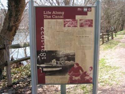 Life Along The Canal sign at Treasure Island Reservation. Click for full size. Life Along The Canal sign at Treasure Island Reservation image. Click for full size.
