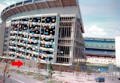 William A. Shea Municipal Stadium Marker Location circa 1964 image. Click for full size.