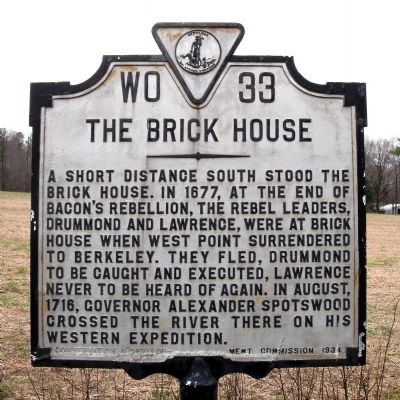 The Brick House Marker image. Click for full size.