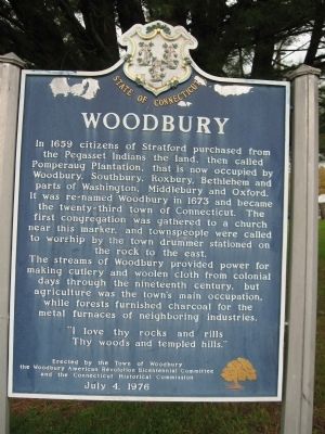 Woodbury Marker. Click for full size. Woodbury Marker image. Click for full size.