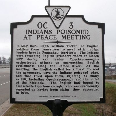 Indians Poisoned At Peace Meeting Marker image. Click for full size.