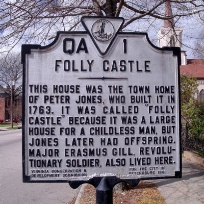 Folly Castle Marker image. Click for full size.