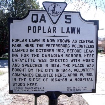 Poplar Lawn Marker image. Click for full size.
