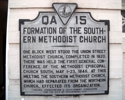Formation of the Southern Methodist Church Marker image. Click for full size.