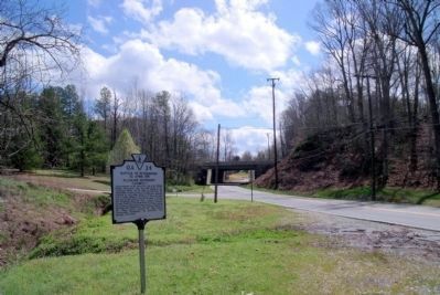 Facing southeast on Graham Rd toward the British approach. image. Click for full size.