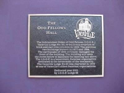 The Odd Fellows Hall Marker image. Click for full size.