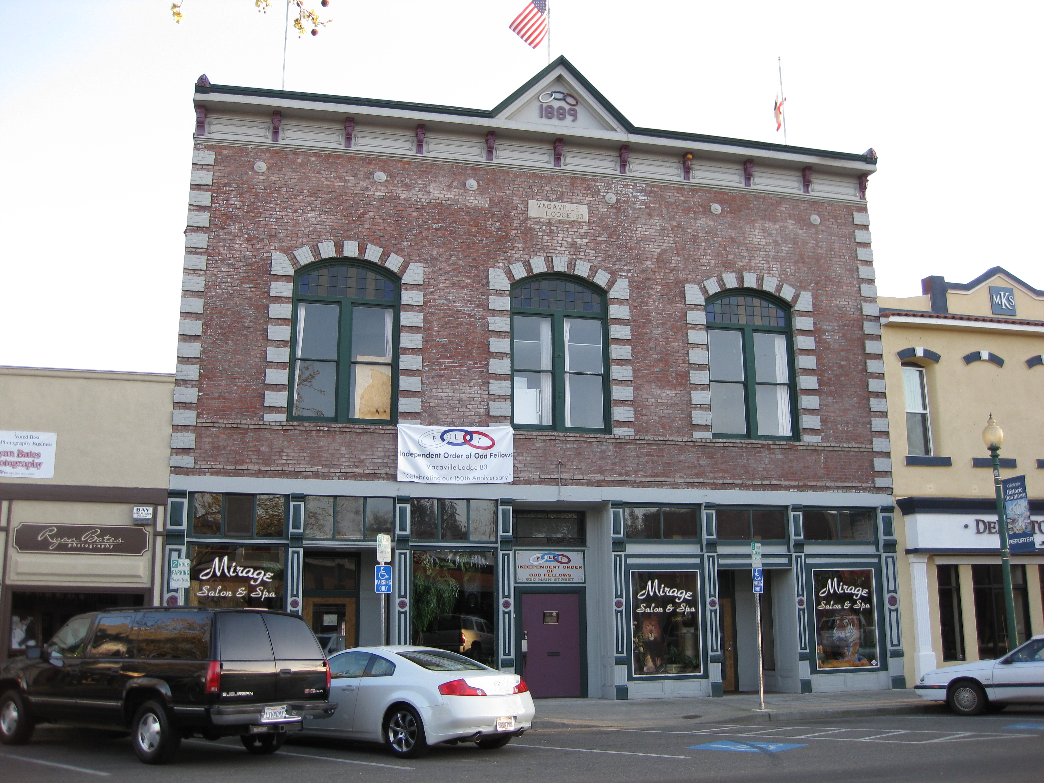 The Vacaville Odd Fellows Hall (Constructed 1889)