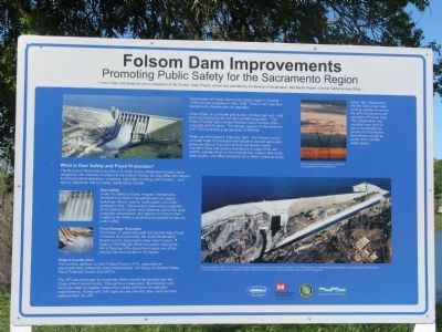 Folsom Dam Improvements Marker image. Click for full size.