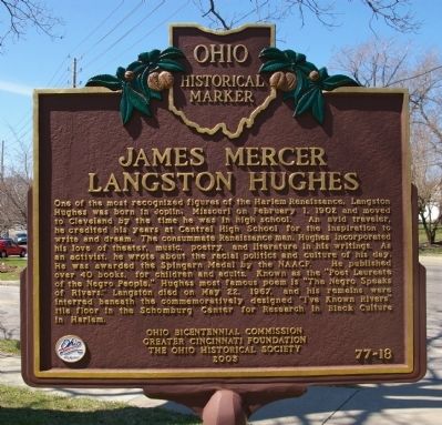 James Mercer Langston Hughes Marker image. Click for full size.