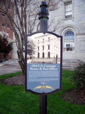 Old U.S. Customs House & Post Office Marker image. Click for full size.