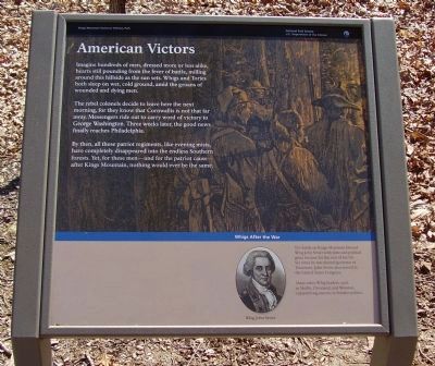 American Victors Marker. Click for full size. American Victors Marker image. Click for full size.