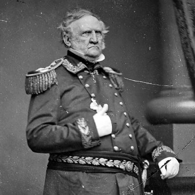 Gen. Winfield Scott, ca. 1860 - ca. 1865. <i>National Archives 528333</i> image. Click for full size.