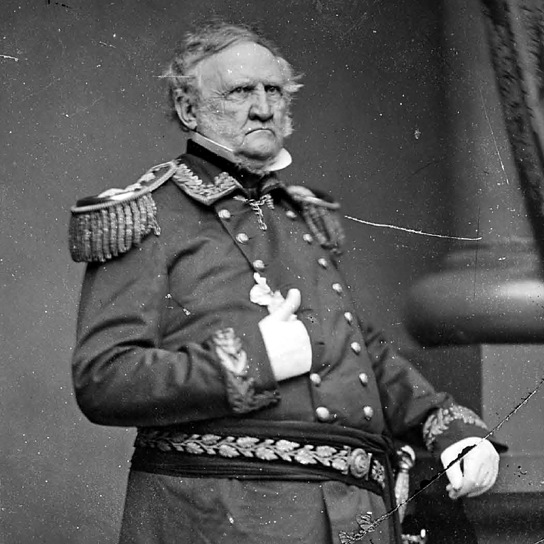 Gen. Winfield Scott, ca. 1860 - ca. 1865. <i>National Archives 528333</i>