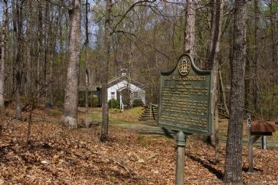 Due West Community Marker and the rebuilt Gilgal Church image. Click for full size.