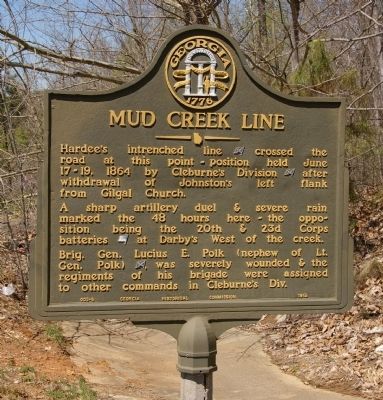 Mud Creek Line Marker image. Click for full size.