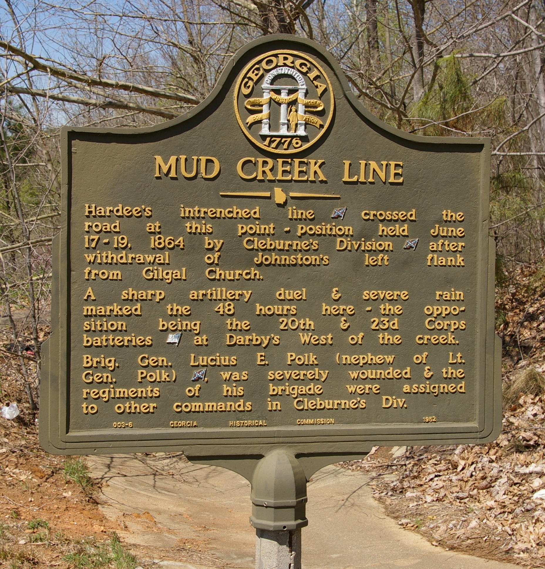 Mud Creek Line Marker