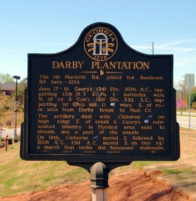 Darby Plantation Marker. Click for full size. Darby Plantation Marker image. Click for full size.