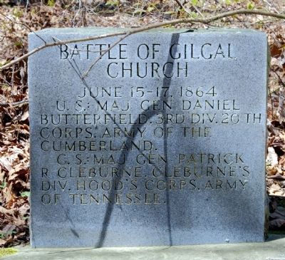 The Battle of Gilgal Church Marker image. Click for full size.