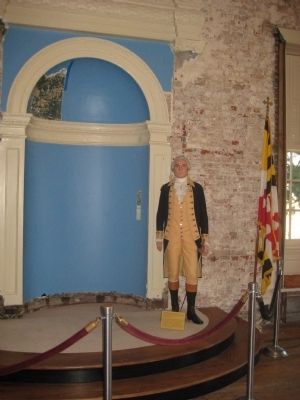 General Washington in the Old Senate Chamber image. Click for full size.