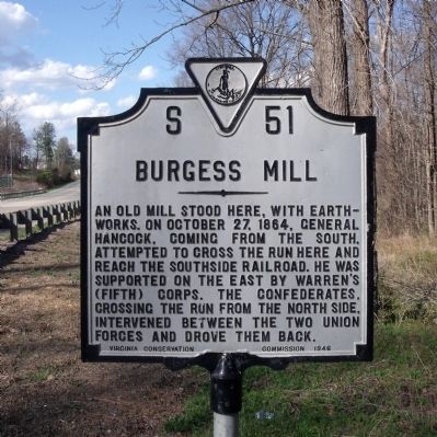Burgess Mill Marker image. Click for full size.
