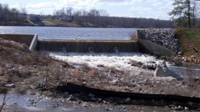 Jordan Lake near the site of Burgess Mill. image. Click for full size.