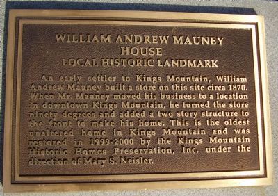 William Andrew Mauney Marker image. Click for full size.