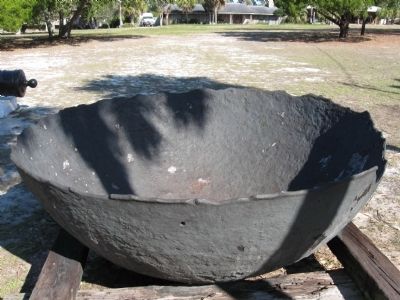 Civil-War era salt kettle on grounds. image. Click for full size.