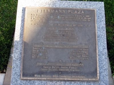 Beerman Plaza Marker image. Click for full size.