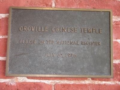 Oroville Chinese Temple image. Click for full size.