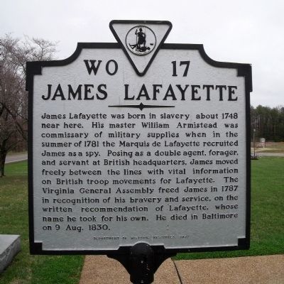 James Lafayette Marker image. Click for full size.