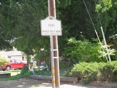 The Last Yahi Indian Marker State Historical Landmark Directional Sign image. Click for full size.