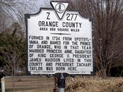 Orange County Face of Marker. Click for full size. Orange County Face of Marker image. Click for full size.