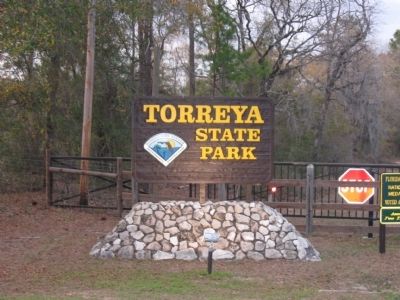 Torreya State Park sign image. Click for full size.