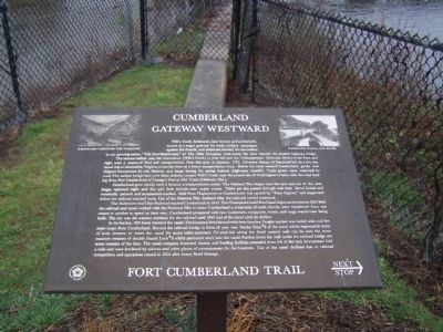Cumberland Gateway Westward Marker. Click for full size. Cumberland Gateway Westward Marker image. Click for full size.